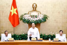 Thủ tướng Nguyễn Xuân Phúc phát biểu. (Ảnh: Thống Nhất/TTXVN)