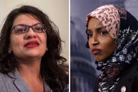 Hai nữ nghị sỹ Rashida Tlaib (trái) và Ilhan Omar. (Nguồn: Getty Images)