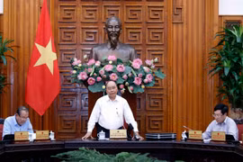 Thủ tướng Nguyễn Xuân Phúc phát biểu. (Ảnh: Thống Nhất/TTXVN)