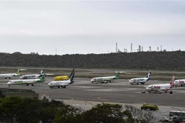 Quang cảnh sân bay quốc tế Simon Bolivar ở Maiquetia, Venezuela, ngày 8/3/2019. (Ảnh: AFP/ TTXVN)
