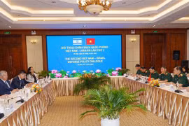 Quang cảnh Đối thoại Chính sách Quốc phòng Việt Nam-Israel lần thứ 2. (Ảnh: Hồng Pha/TTXVN phát)