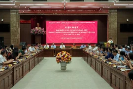 Quang cảnh buổi gặp mặt. (Ảnh: TTXVN phát)