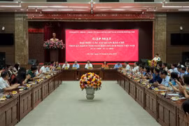 Quang cảnh buổi gặp mặt. (Ảnh: TTXVN phát)