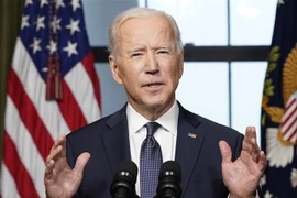 Tổng thống Mỹ Joe Biden phát biểu tại Washington, DC, Mỹ. (Ảnh: AFP/TTXVN)