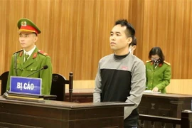 Bị cáo Nguyễn Lê Giang tại tòa. (Ảnh: Nguyễn Nam/TTXVN)