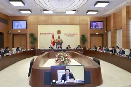 Chủ tịch Quốc hội Vương Đình Huệ phát biểu. (Ảnh: Doãn Tấn/TTXVN)