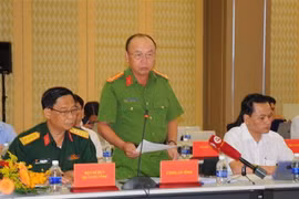 Đại tá Trần Văn Chính, Phó Giám đốc Công an tỉnh Bình Dương cho biết điều tra ban đầu xác định Yang Zhong Wu (47 tuổi, quốc tịch Trung Quốc) là đối tượng sát hại nữ kế toán. (Ảnh: Chí Tưởng/TTXVN)