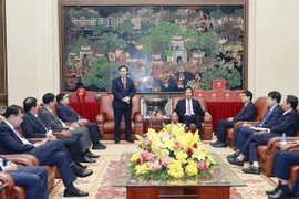 Chủ tịch Quốc hội Vương Đình Huệ phát biểu. (Ảnh: Doãn Tấn/TTXVN)