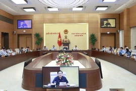 Chủ tịch Quốc hội Vương Đình Huệ phát biểu. (Ảnh: Doãn Tấn/TTXVN)