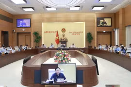 Chủ tịch Quốc hội Vương Đình Huệ phát biểu. (Ảnh: Doãn Tấn/TTXVN)