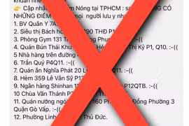 Thông tin lan truyền sai sự thật.