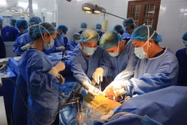 Ca phẫu thuật ghép thận đầu tiên thành công tại Bệnh viện Hữu nghị Việt Tiệp. (Ảnh: TTXVN phát)