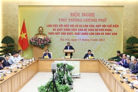 Thủ tướng Phạm Minh Chính khai mạc hội nghị. (Ảnh: Dương Giang/TTXVN)