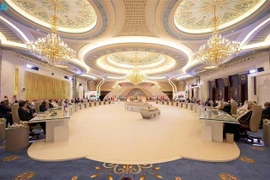 Toàn cảnh Hội nghị thượng đỉnh lần thứ 32 của Liên đoàn Arab tại thành phố Jeddah (Saudi Arabia) ngày 19/5. (Ảnh: AFP/TTXVN)