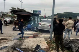 Hiện trường vụ việc. (Ảnh: TTXVN phát)