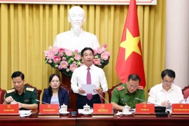 Phó Chủ nhiệm Văn phòng Chủ tịch nước Phạm Thanh Hà phát biểu. (Ảnh: Phạm Kiên/TTXVN)