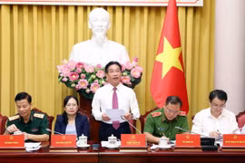 Phó Chủ nhiệm Văn phòng Chủ tịch nước Phạm Thanh Hà phát biểu. (Ảnh: Phạm Kiên/TTXVN)