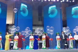 Lễ khai mạc chương trình Du lịch Hà Nội chào 2023-Get on Hà Nội 2023. (Ảnh: Đinh Thuận/Vietnam+)