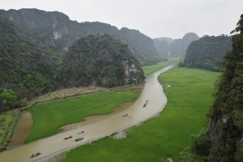 Khu du lịch Tam Cốc-Bích Động ở Hoa Lư, Ninh Bình. (Ảnh: Đức Phương/TTXVN)