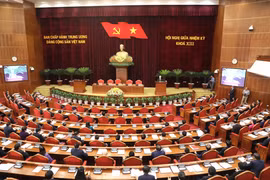 Quang cảnh Hội nghị Ban Chấp hành Trung ương Đảng giữa nhiệm kỳ khóa XIII. (Ảnh: Phương Hoa/TTXVN)