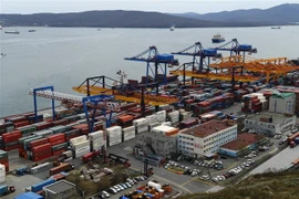 Cảng hàng hóa Vladivostok, Nga. (Ảnh: AFP/TTXVN)