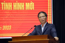 Trưởng Ban Kinh tế Trung ương Trần Tuấn Anh phát biểu chỉ đạo tại hội nghị. (Ảnh: Trần Tĩnh/TTXVN)