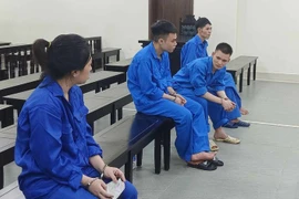 Các bị cáo tại tòa.