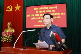 Chủ tịch Quốc hội Vương Đình Huệ phát biểu. (Ảnh: Doãn Tấn/TTXVN)