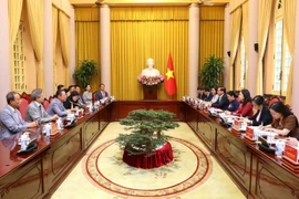 Quang cảnh buổi tiếp. (Ảnh: An Đăng/TTXVN)