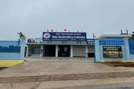 Trung tâm Đăng kiểm 81-05D tại Gia Lai. (Ảnh: TTXVN phát)