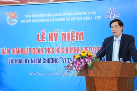 Cựu Tổng Giám đốc Cienco 1 Cấn Hồng Lai phát biểu khi đương nhiệm trong một sự kiện của Cienco-1. (Ảnh: Cienco-1)