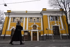 Đại sứ quán Estonia tại Moskva, Nga. (Ảnh: AFP/TTXVN)
