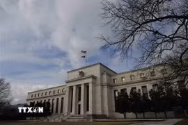 Trụ sở Cục Dự trữ Liên bang Mỹ (Fed) tại Washington, D.C. (Ảnh: THX/TTXVN)