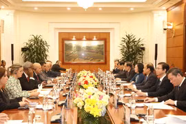 Quang cảnh hội đàm. (Ảnh: Phương Hoa/TTXVN)