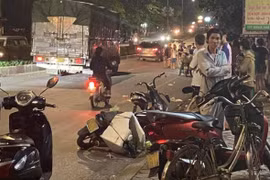 Hiện trường vụ tai nạn. (Ảnh do người dân cung cấp)