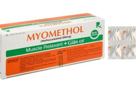 Thuốc Myomethol do Công ty R.X. Manufacturing Co., Ltd. (Thái Lan) sản xuất. (Nguồn: Sở Y tế Hà Nội)