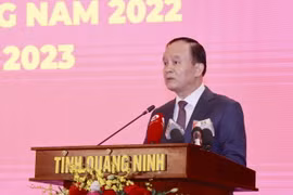Phó Bí thư Thành ủy, Chủ tịch HĐND thành phố Hà Nội Nguyễn Ngọc Tuấn phát biểu. (Ảnh: Doãn Tấn/TTXVN)