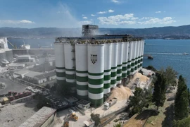 Các tháp chứa của Hội đồng Ngũ cốc Thổ Nhĩ Kỳ. (Nguồn: AA)