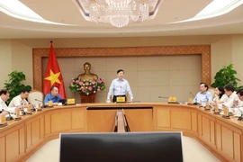 Phó Thủ tướng Trần Hồng Hà phát biểu chỉ đạo. (Ảnh: TTXVN)