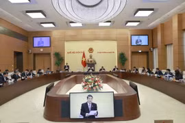 Quang cảnh phiên họp chiều 12/4. (Ảnh: Doãn Tấn/TTXVN)