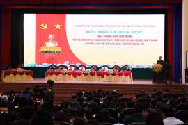 Quang cảnh hội thảo. (Ảnh: Tá Chuyên/TTXVN)