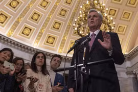 Chủ tịch Hạ viện Mỹ Kevin McCarthy phát biểu. (Nguồn: THX/TTXVN)
