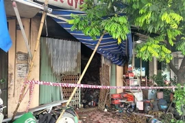 Hiện trường vụ cháy. (Ảnh: TTXVN phát)