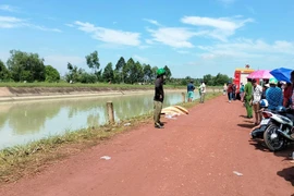Khu vực xảy ra vụ việc. (Ảnh: TTXVN phát)