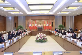 Quang cảnh hội đàm. (Ảnh: Doãn Tấn/TTXVN)