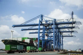 Cảng container chuyên dụng tại Cát Lái. (Ảnh: Hồng Đạt/TTXVN)
