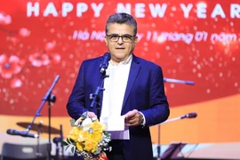 Đại sứ Palestine Saadi Salama. (Ảnh: Nguyễn Cúc/TTXVN)