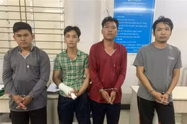 Các đối tượng bị bắt tạm giam. (Ảnh TTXVN phát)