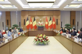 Quang cảnh hội đàm. (Ảnh: Doãn Tấn/TTXVN)