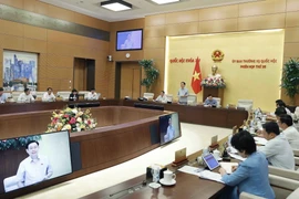 Chủ tịch Quốc hội Vương Đình Huệ phát biểu khai mạc. (Ảnh: Doãn Tấn/TTXVN)
